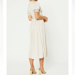 CurrentAir Amelia pleated midi dress